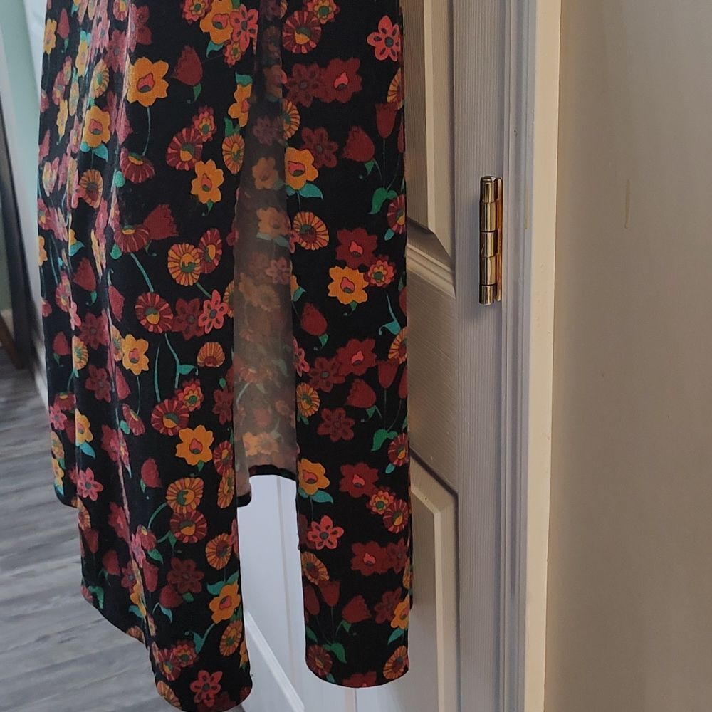 Lularoe open from sleeveless cardigan duster Sz S - Picture 5 of 6